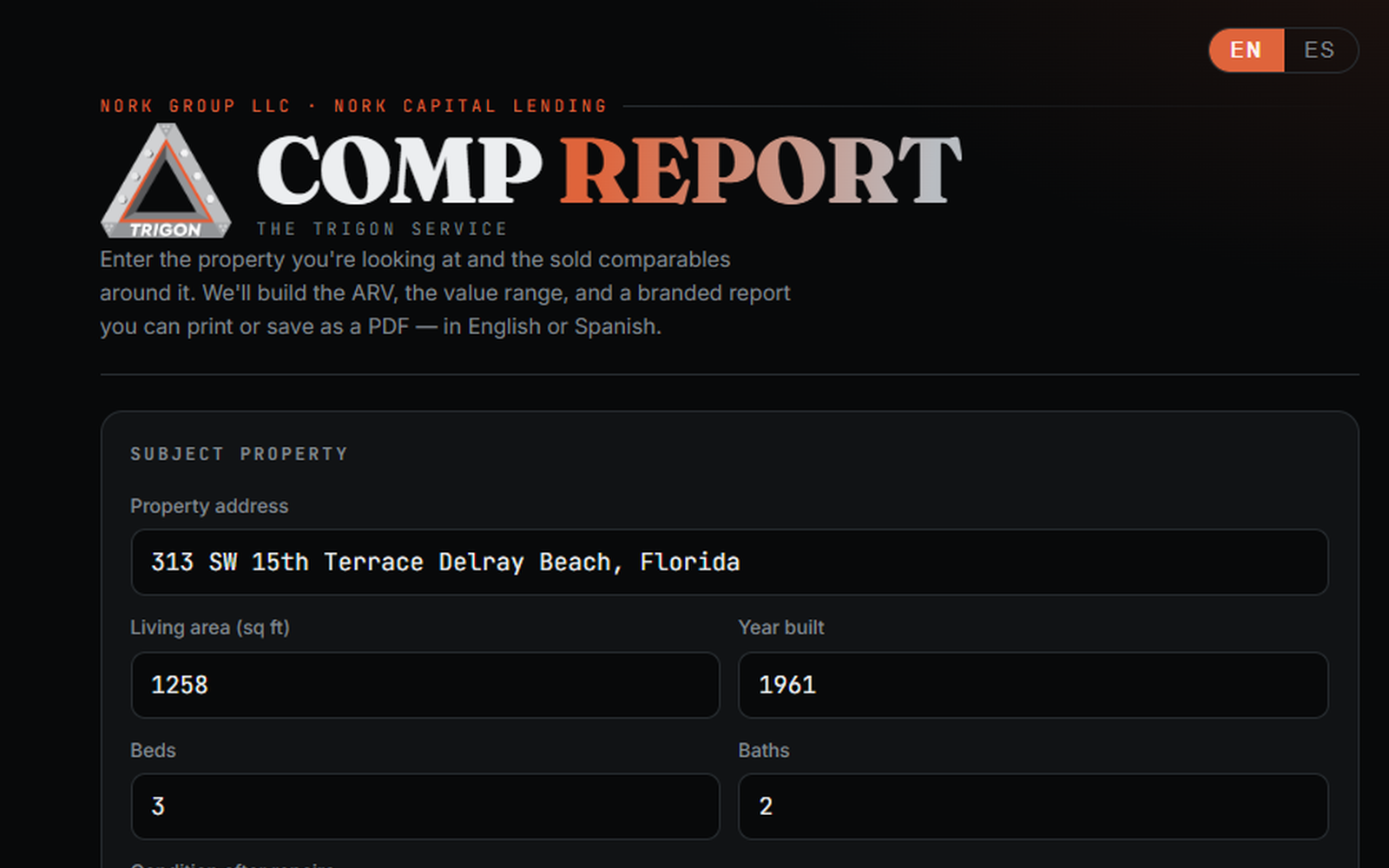 Comp Report
